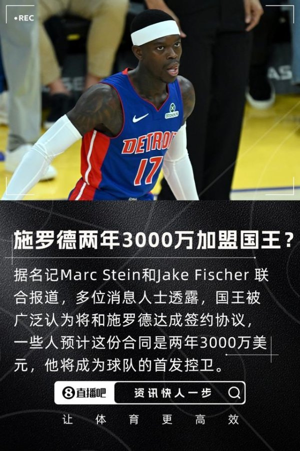 纯旭配资 名记: 国王和施罗德预计将达成签约协议 合同预估是2年3000万