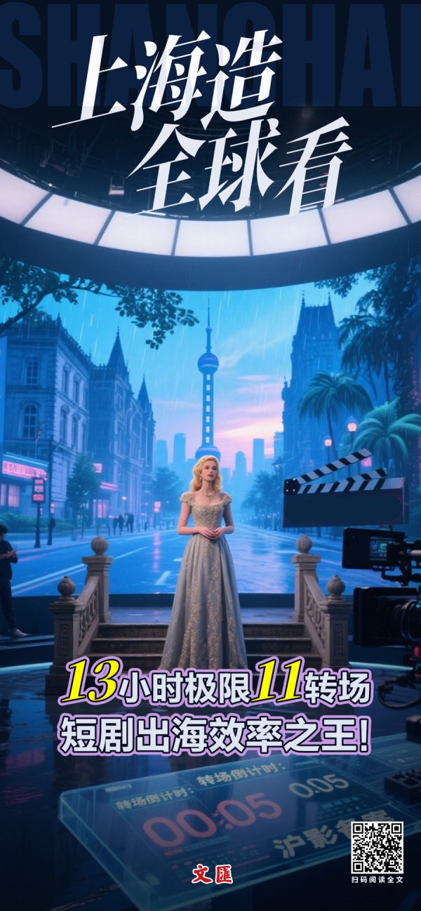 博远配资 文汇海报 | 上海造，全球看——13小时极限11转场，短剧出海效率之王！